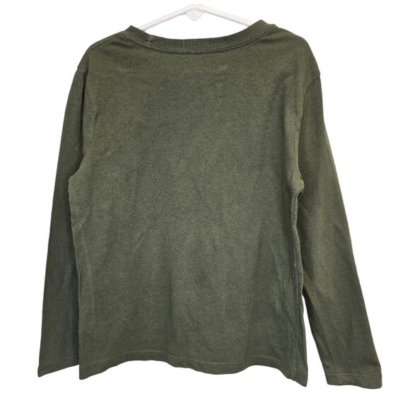 Old Navy Boys S (6-7) Notorious Biggie Graphic Crewneck Long Sleeve Shirt Olive - Picture 5 of 11